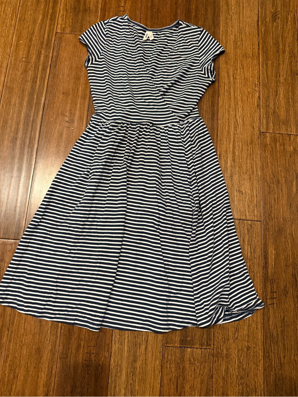 Pact Organic Cotton Fit and Flare Crossover Dress